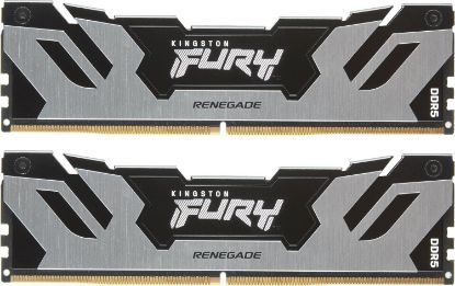  Зображення Пам'ять ПК Kingston DDR5 32GB KIT (16GBx2) 6000 FURY Renegade Silver 